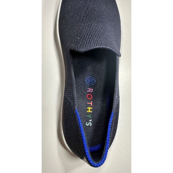 Rothy's The Original Slip On Navy Blue KIDS Size 3 US Flats Sneaker - Picture 9 of 10